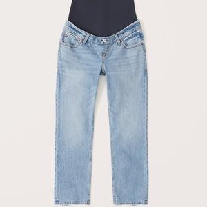 Abercrombie & Fitch Light Blue Cropped Maternity Jeans